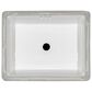 MS International Undermount Bathroom Vanity Sink in White, , large