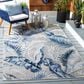 Safavieh Cabana CBN452N 8" x 10" Grey and Navy Indoor/Outdoor Area Performance Rug, , large