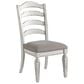 Ashley Realyn 7-Piece Round to Oval Dining Set in Chipped White, , large