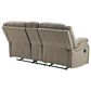 Ashley Draycoll Double Reclining Loveseat with Console in Pewter, , large