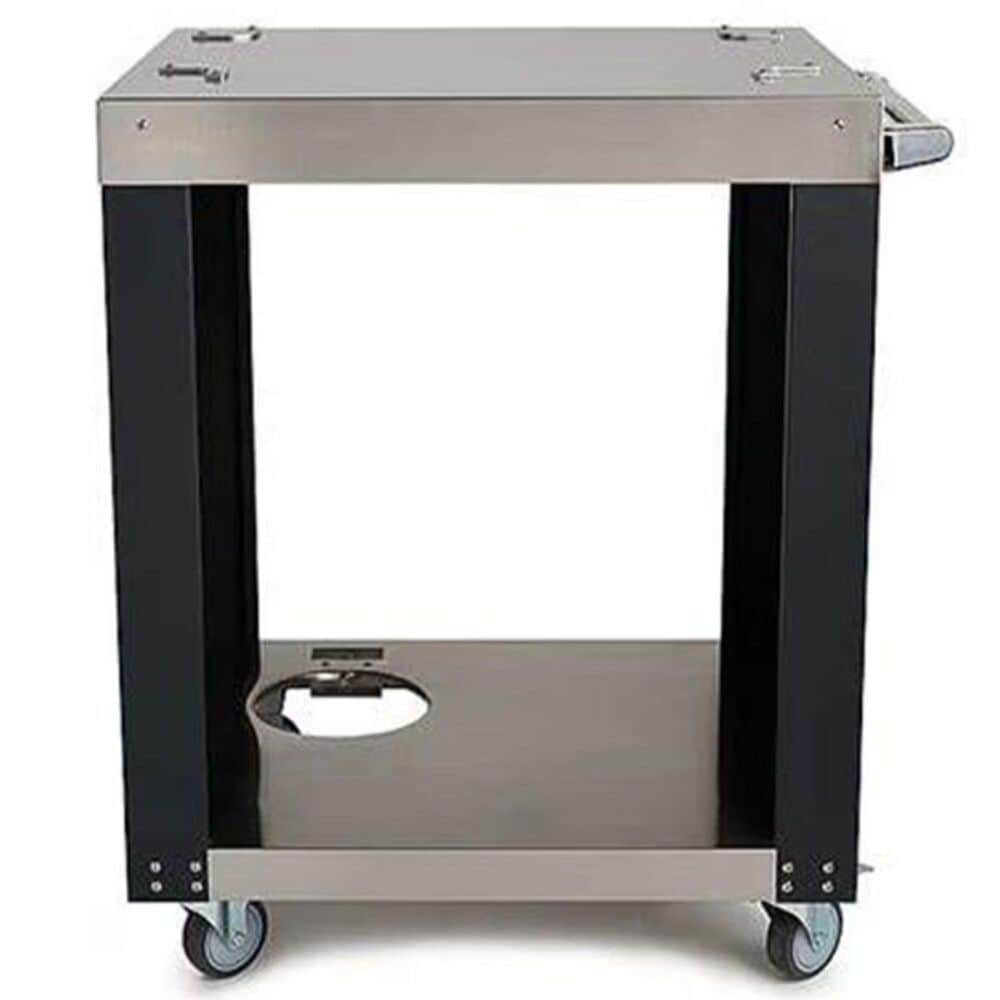Coyote Outdoor Cart for Wood Fired Pizza Oven in Black and Stainless Steel, , large