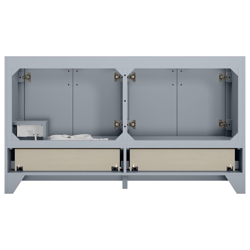 37B Lucerne 60" Double Bathroom Vanity in Soft Blue with Marble Top and Backsplash, , large