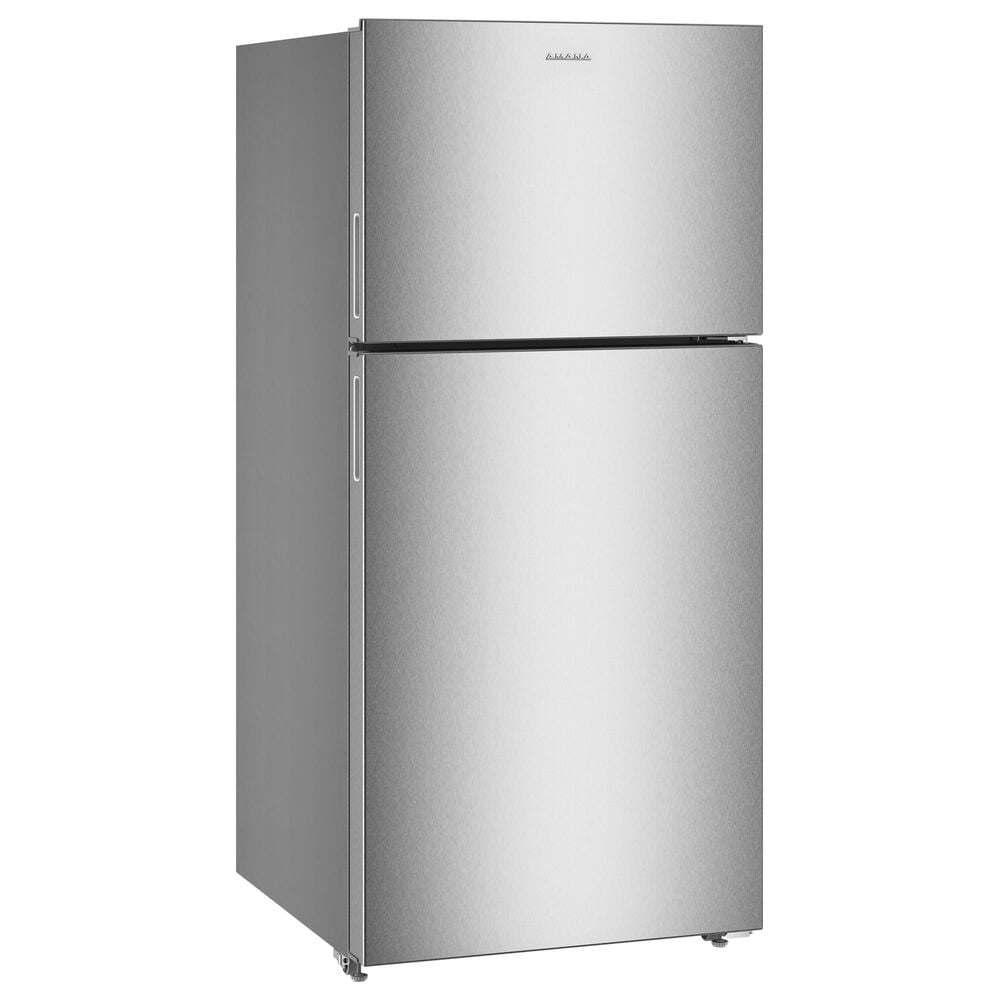 Amana 19 Cu. Ft. Wide Top-Freezer Refrigerator in Fingerprint-Resistant Stainless, , large