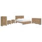 Ashley Gramburg 5 Piece King Panel Bedroom Set in Warm Brown, , large