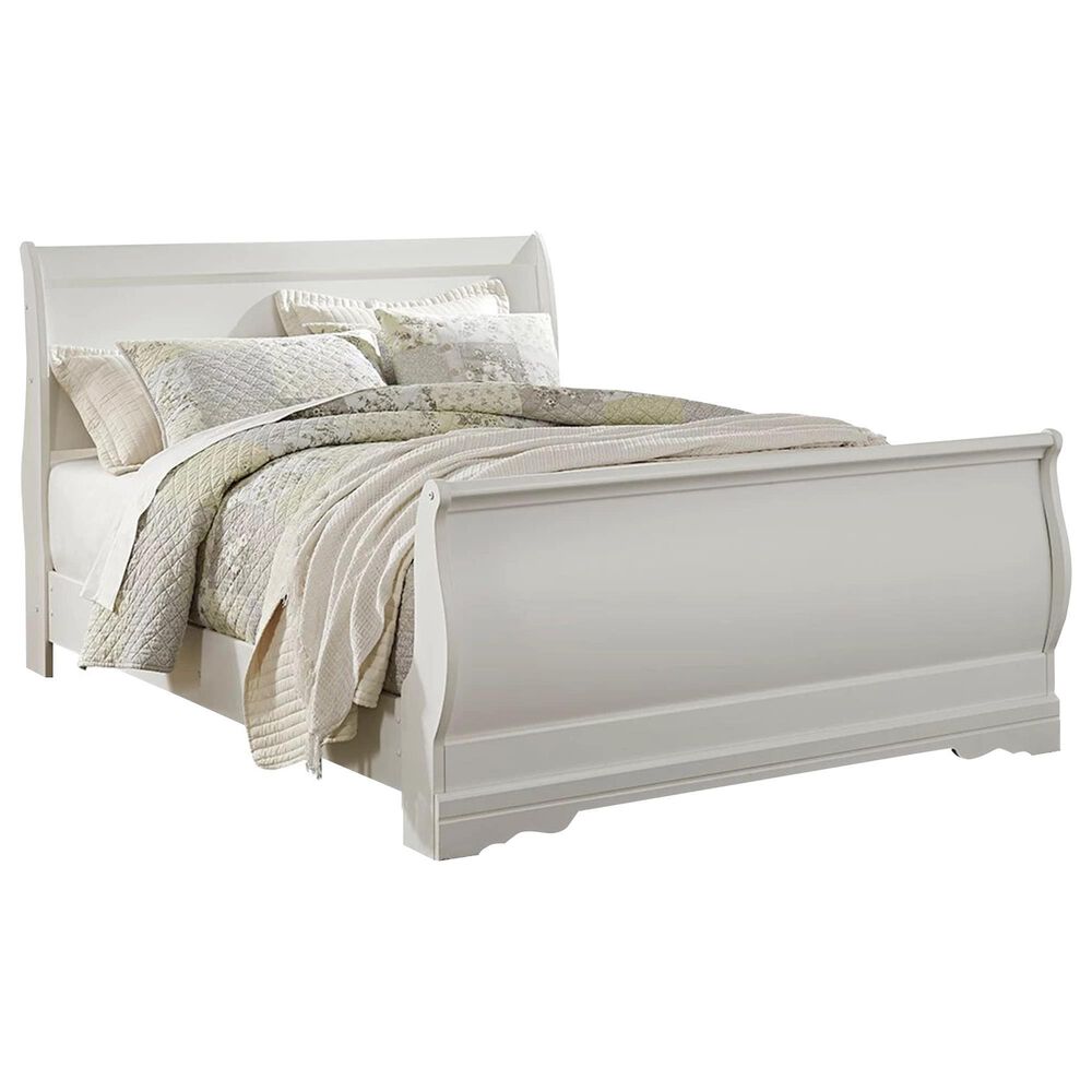 Ashley Anarasia 4 Piece Full Bed Room Set in White, , large