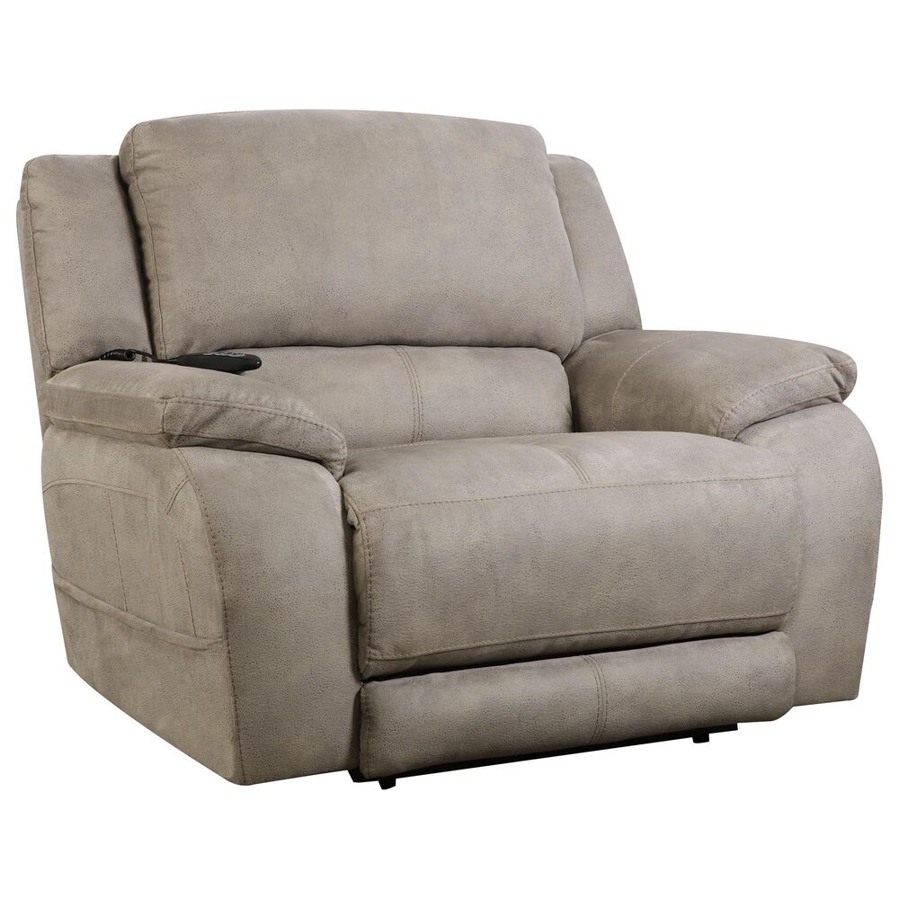 HomeStretch Triple Power Reclining Chair and a Half in Nickel, , large