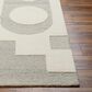 Surya Brook Geometric 8" x 10" Beige and Charcoal Area Rug, , large