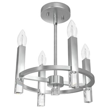 Hunter Sunjai 4-Light Semi-Flush Mount in Brushed Nickel, , large