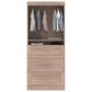 Bestar Pur 36" Storage Unit with 3-Drawer in Rustic Brown, , large