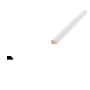 Pennwood Products Painted x 3/4in x 1/2in x 8ft Base Shoe, , large