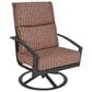 Winston Furniture Slat Top and Icon 5-Piece Round Firepit Chat Set in Textured Pewter, , large