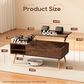 FDW Lift Top Coffee Table in Brown, , large