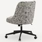 Rifle Paper Co Crafted by Cloth and Company Oxford Office Chair in Aviary Black/Cream, , large
