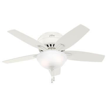 Hunter Newsome 42" Low Profile Ceiling Fan with Light in Fresh White, , large