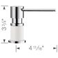 Blanco Lato Soap Dispenser in Chrome and White, , large