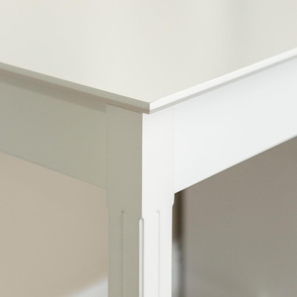 Walker Edison Clara Deluxe Desk in White, , large