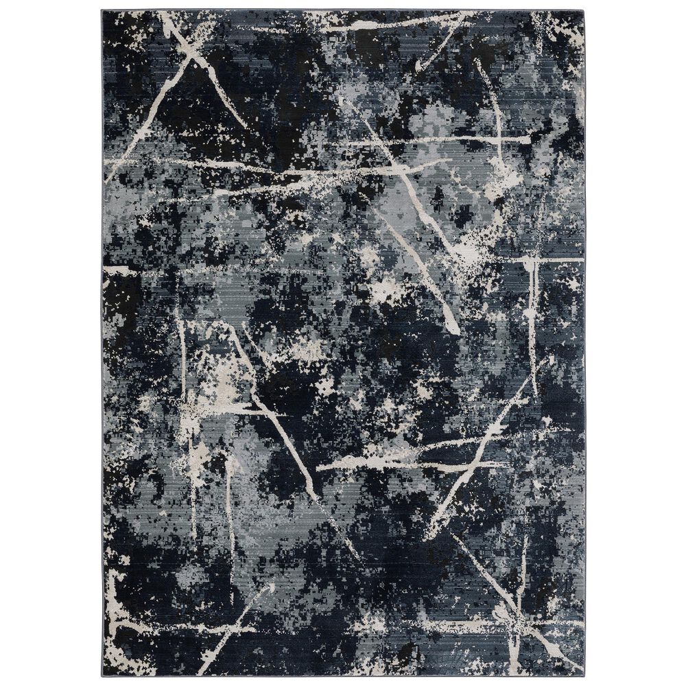 Oriental Weavers Caravan Dark Skies 3"3" x 5" Blue Area Rug, , large