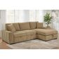 Coaster Pastrana Stationary Right Arm Facing Chaise Sleeper Sectional Sofa in Camel, , large
