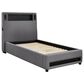 Ashley Verishaw Twin Platform Upholstered Bed in Gray, , large
