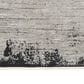 Nourison Balian 5"3" x 7"3" Grey and Black Area Rug, , large