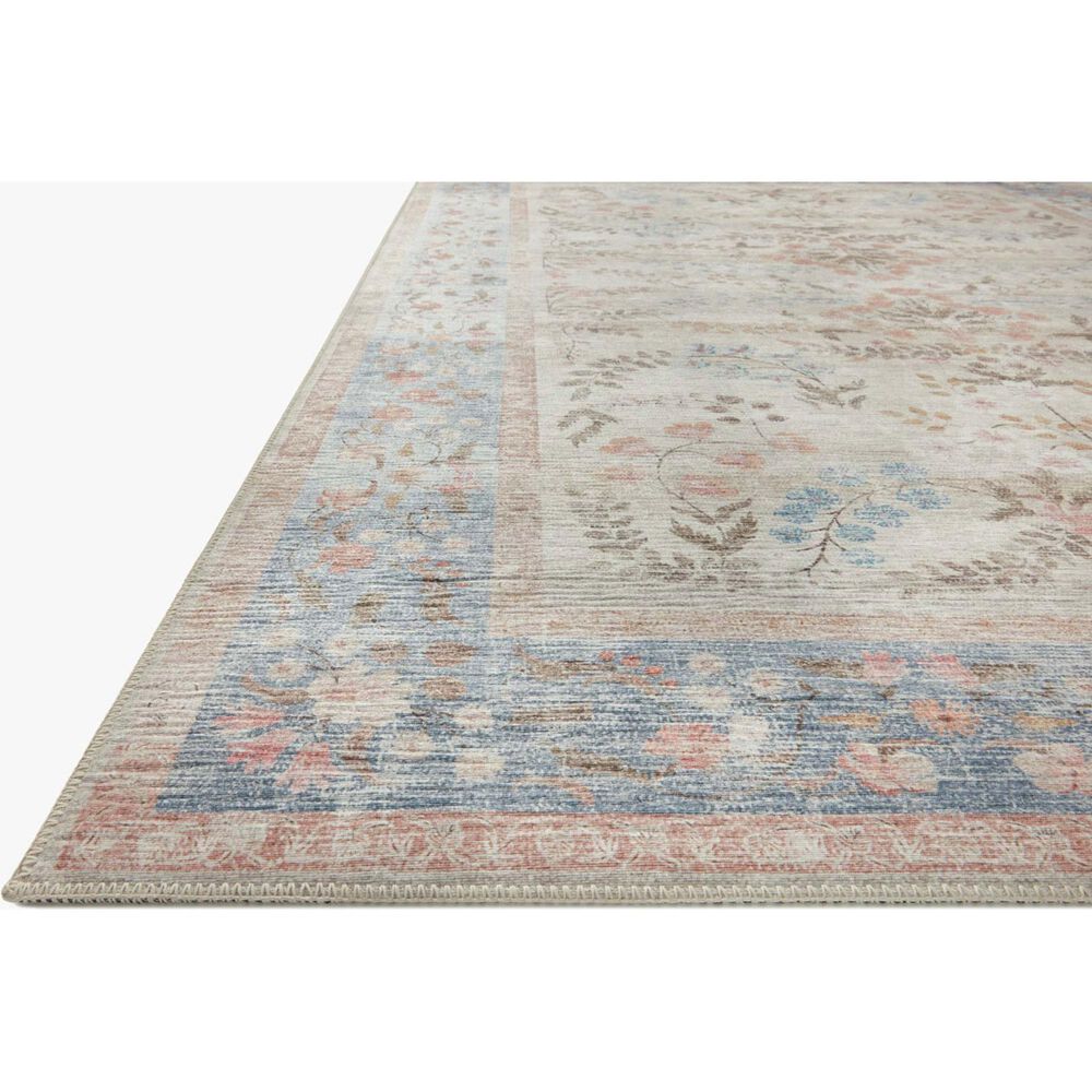 Rifle Paper Co. Palais 2&#39;3&quot; x 5&#39; Light Blue Runner, , large