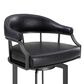 Blue River Edy Swivel 26" Counter Stool with Black Cushion in Mineral, , large