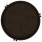 Golden Wave Furniture Huron Round Side Table in Dark Brown and Black, , large