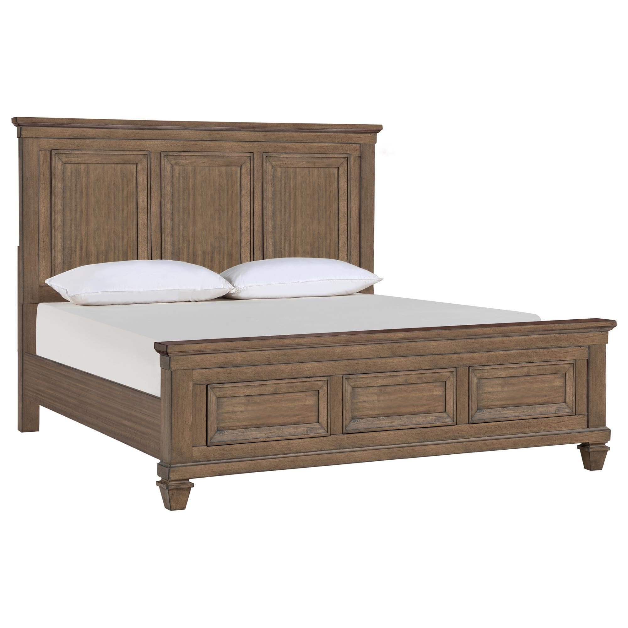 New Heritage Mariana 5-Piece King Panel Bedroom Set in Vintage Mocha