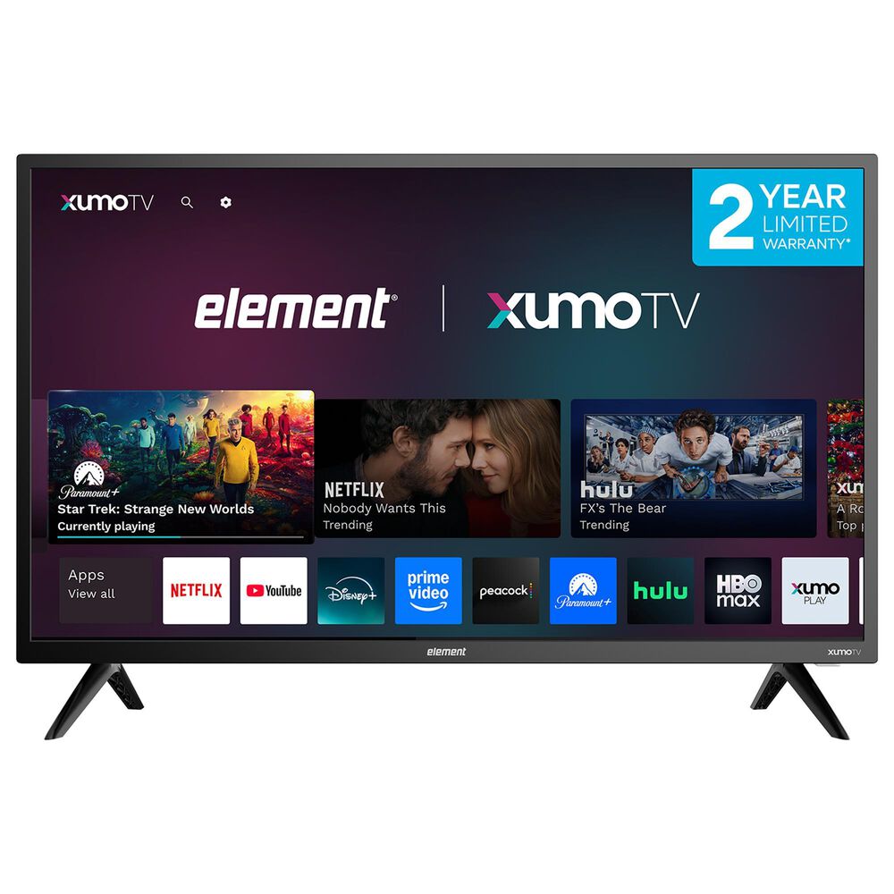 Element 32" Class Genesis Series 720p HD - Smart Xumo TV with 2.0 Soundbar in Black, , large