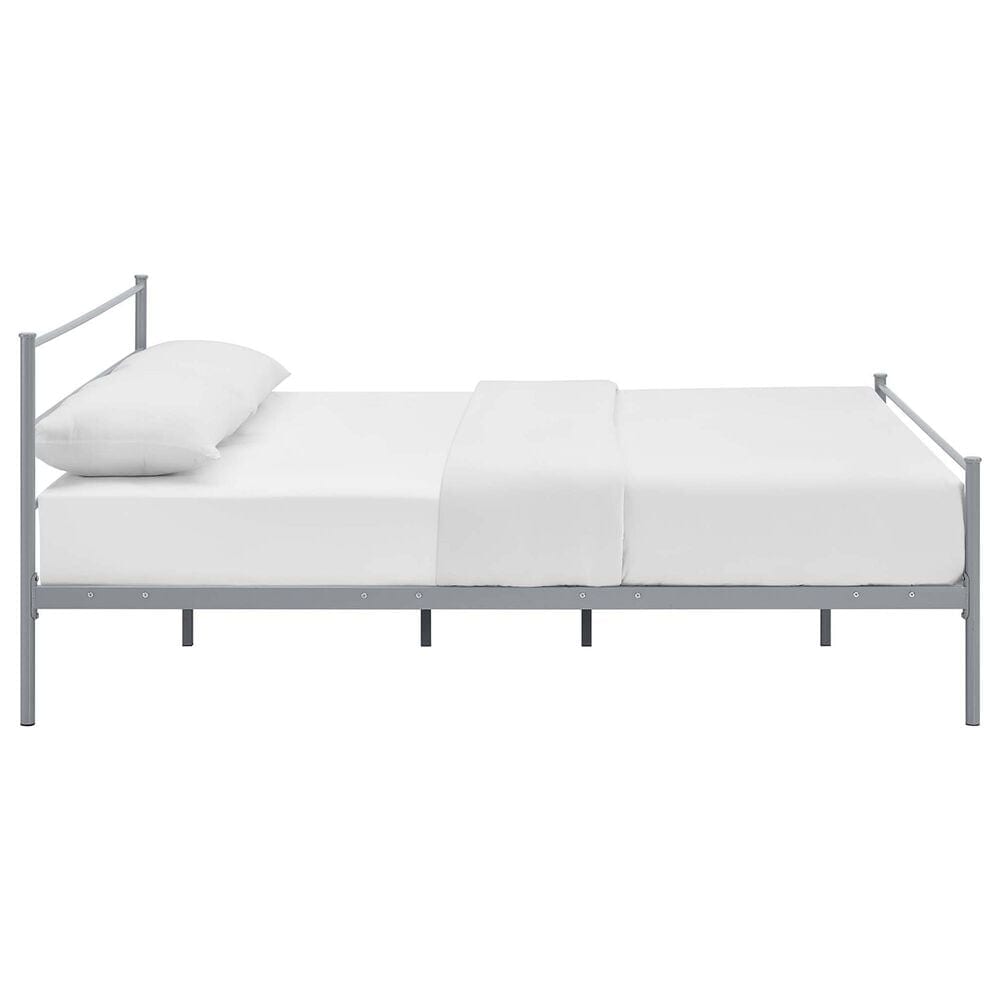 Modway Alina Full Platform Bed Frame in Gray, , large