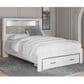 Ashley Altyra Queen Upholstered Bookcase Bed with Storage  in White, , large