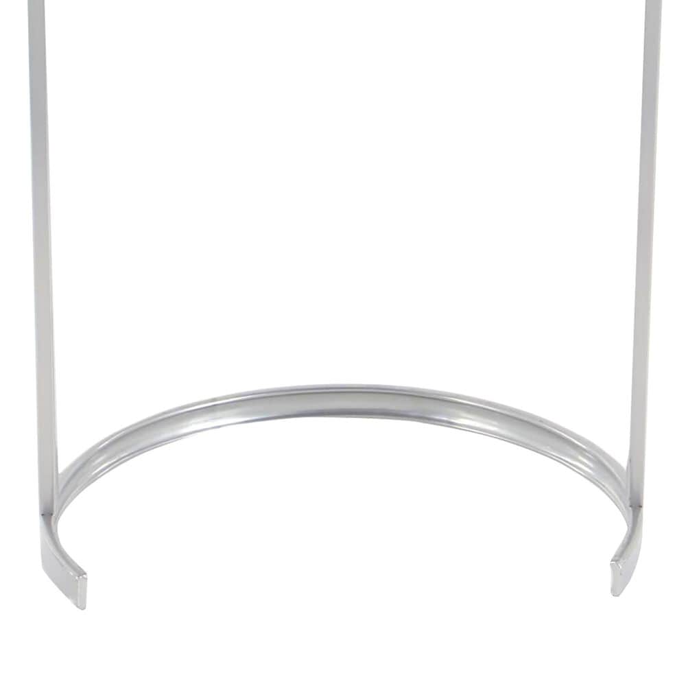 Maple and Jade 3-Piece Round Nesting Accent End Table Set in Silver, , large