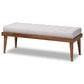 Baxton Studio Linus Accent Bench in Grayish Beige, , large