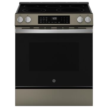 GE Appliances 30" Slide-In Electric Convection Range with No Preheat Air Fry in Fingerprint Resistant Slate, , large