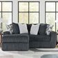 Ashley Midnight-Madness 2-Piece Left Facing Sectional with Chaise in Gunmetal, , large