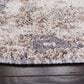Safavieh Aston ASN713 6"7" Round Ivory and Grey Area Rug, , large