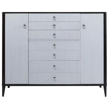 Century Aria Gentleman"s Chest in Brownstone and Oxford White, , large