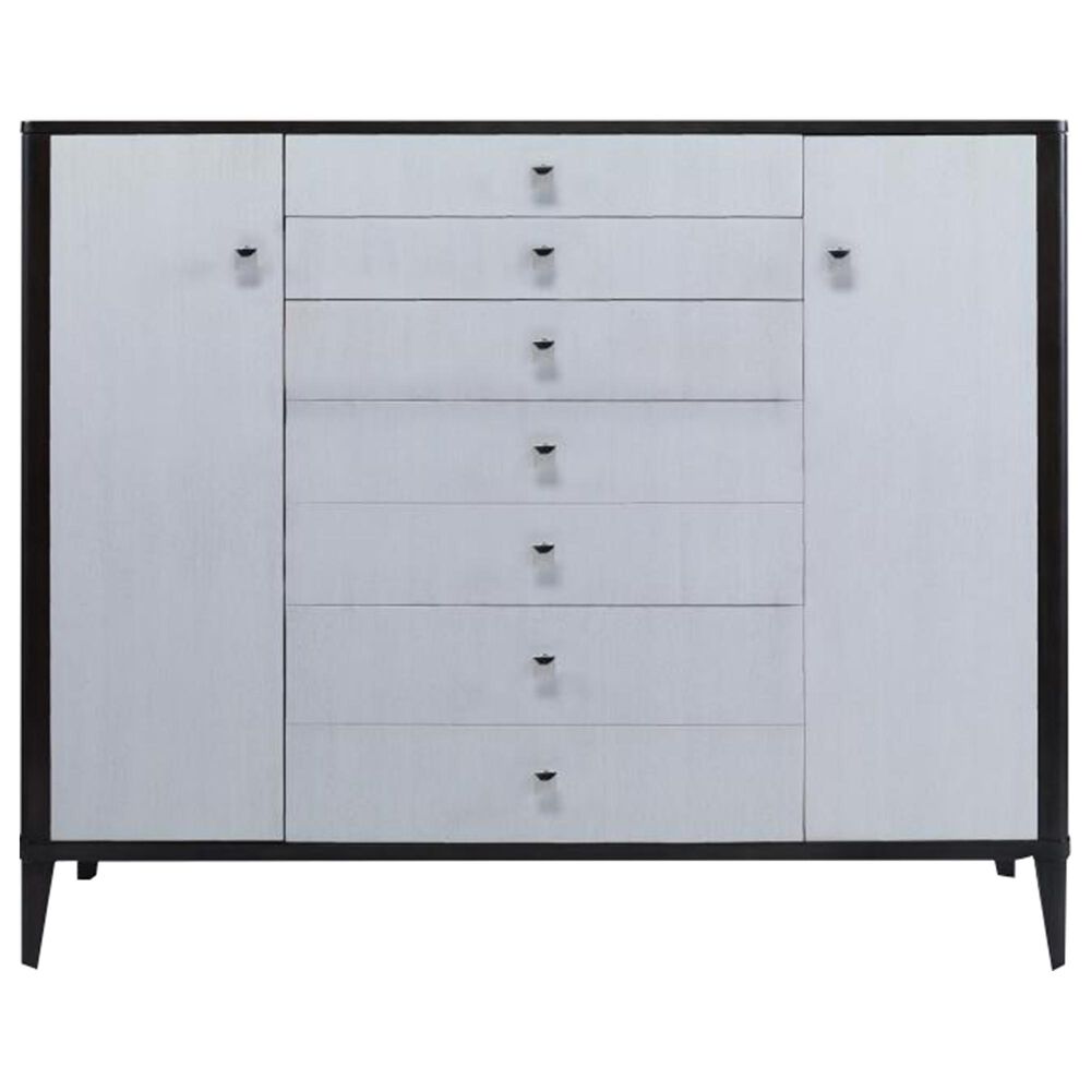 Century Aria Gentleman"s Chest in Brownstone and Oxford White, , large