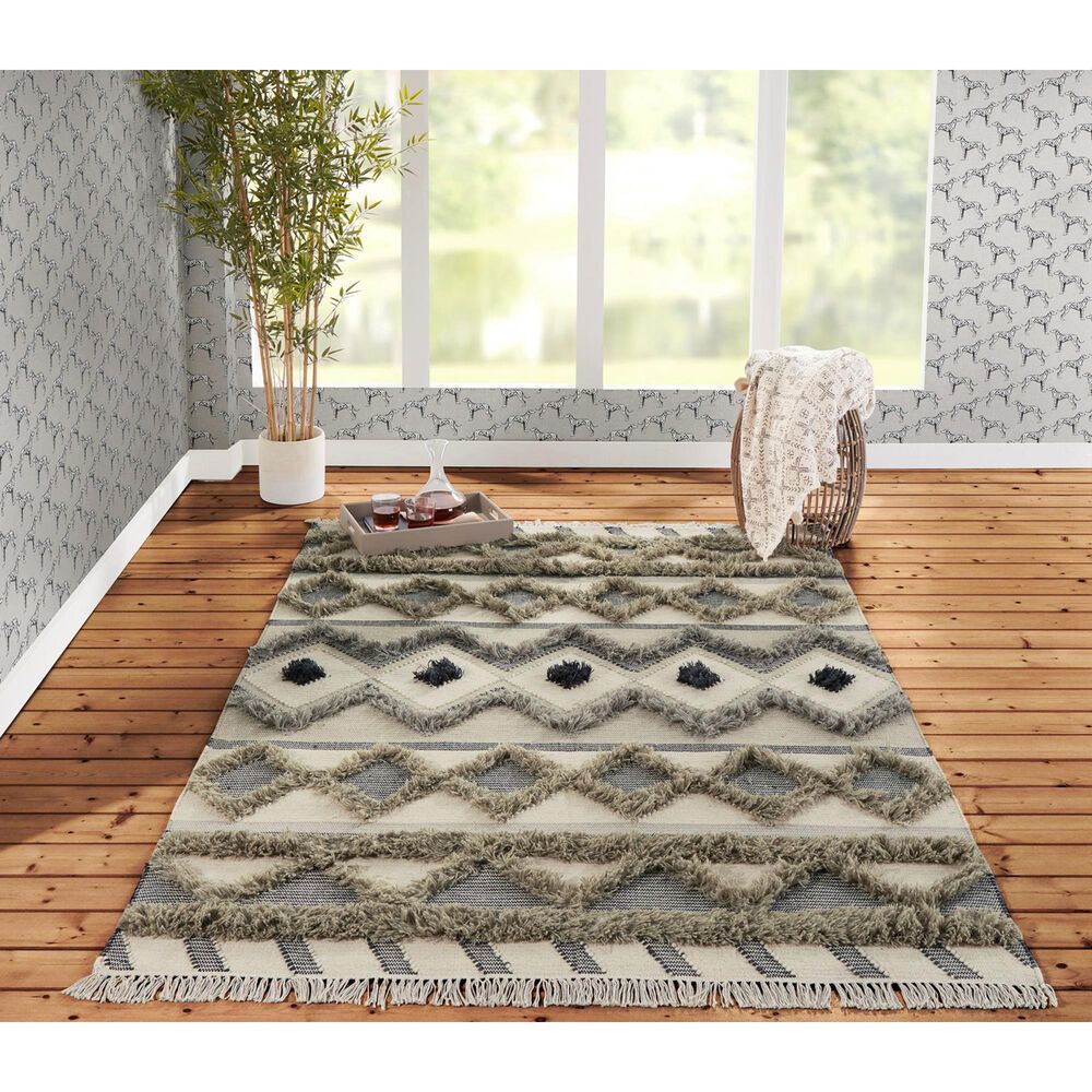 Novogratz Indio IND-4 7&#39;7&quot; x 9&#39;7&quot; Sage Area Rug, , large
