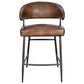 Home Trends & Design Eiffel and Essex 5-Piece Round Dining Set in Antique Natural Teakwood, Black and Powder Coated Black, , large