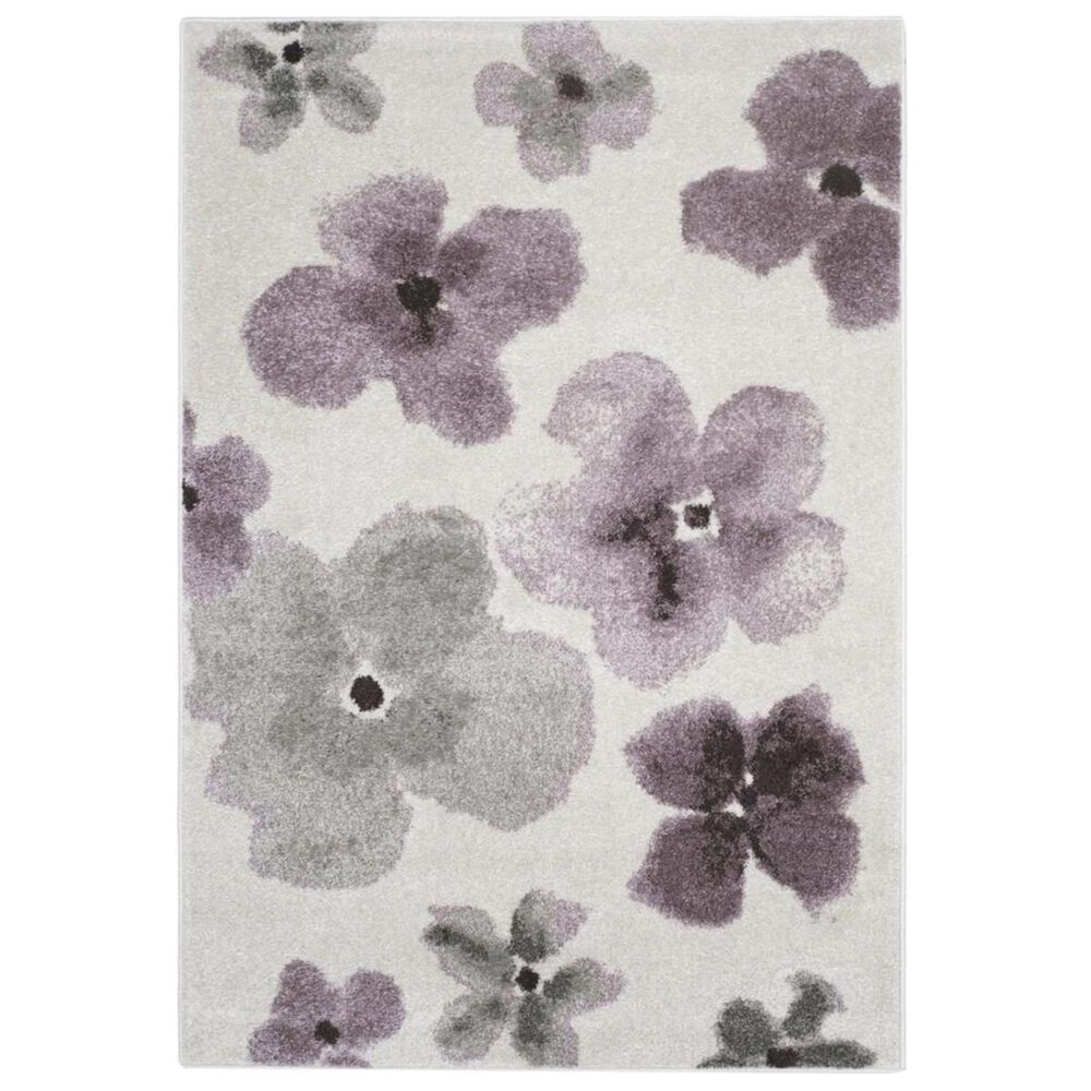 Safavieh Adirondack ADR123L 4&#39; x 6&#39; Ivory and Purple Area Rug, , large