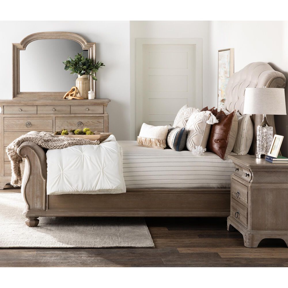 Vantage Summer Creek King Bed in Scrubbed Oak, , large