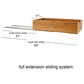 Household Essentials Glidez 11" 1-Tier Pull-Out/Slide-Out Storage Organizer for Under Cabinet Use in Natural, , large