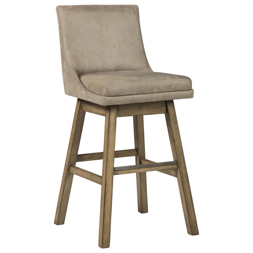 Signature Design by Ashley Tallenger 30" Swivel Barstool in Beige, , large