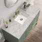 James Martin Vanities Chicago 48" Single Bathroom Vanity in Smokey Celadon with 3 cm Victorian Silver Quartz Top and Rectangular Sink, , large