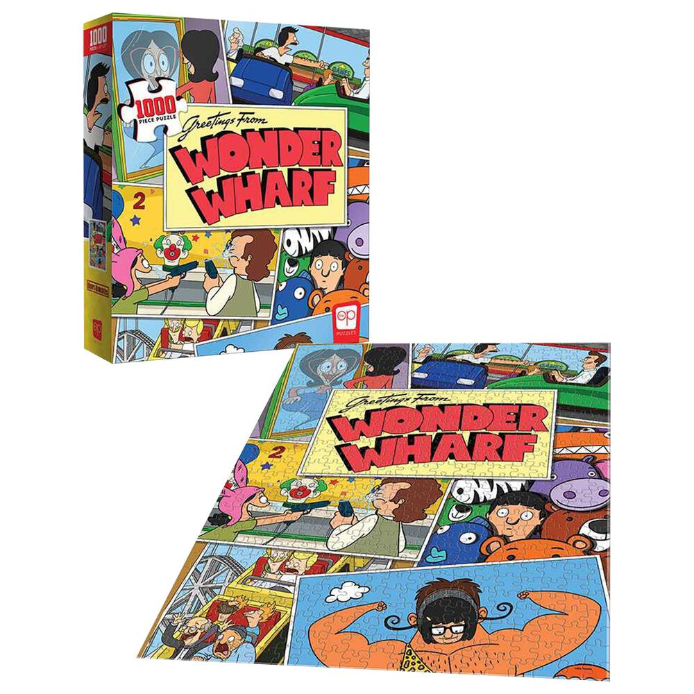 USAopoly 1000-Piece Bobs Burgers "Greetings from Wonder Wharf" Puzzle, , large
