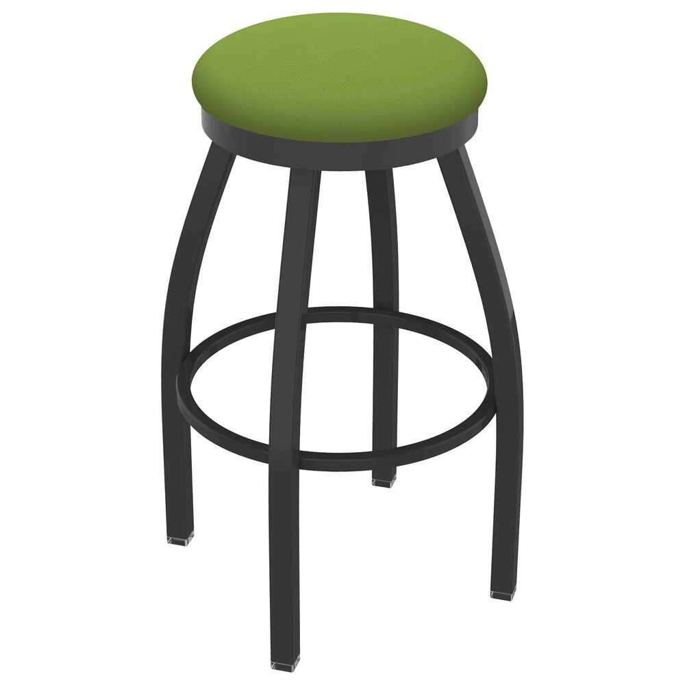 Holland Bar Stool 802 Misha 25" Swivel Counter Stool with Pewter and Canter Kiwi Green Seat, , large