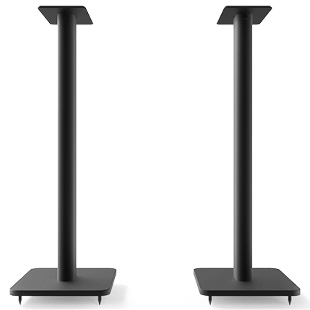 Kanto 26" Bookshelf Speaker Swiveling Floor Stands in Matte Black (Set of 2), , large