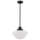 Vaxcel Eastgate 1-Light Pendant in Matte Black, , large