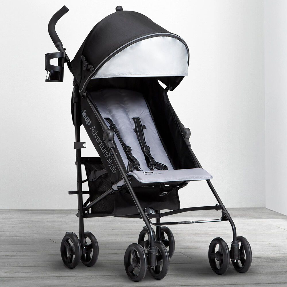 Delta Jeep AdventureGlyde Stroller in Black and Grey, , large
